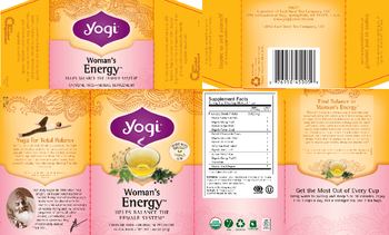 Yogi Woman's Energy - herbal supplement