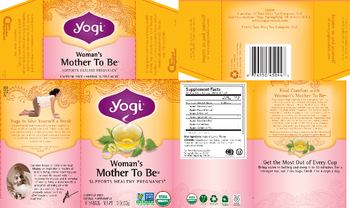Yogi Woman's Mother To Be - herbal supplement