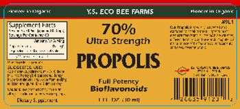 Y.S. Eco Bee Farms 70% Ultra Strength Propolis - supplement