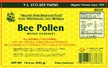 Y.S. Eco Bee Farms Bee Pollen Whole Granules - supplement