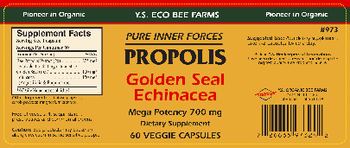 Y.S. Eco Bee Farms Propolis Golden Seal Echinacea - supplement