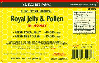 Y.S. Eco Bee Farms Royal Jelly & Pollen in Honey - supplement