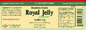 Y.S. Eco Bee Farms Royal Jelly in Honey 16,000 mg - supplement