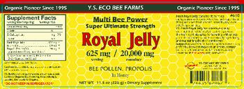 Y.S. Eco Bee Farms Royal Jelly in Honey 625 mg - supplement
