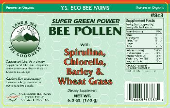 Y.S. Eco Bee Farms Super Green Power Bee Pollen - supplement