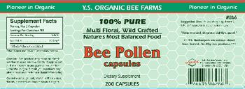 Y.S. Organic Bee Farms Bee Pollen Capsules - supplement