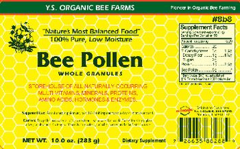 Y.S. Organic Bee Farms Bee Pollen Whole Granules - supplement