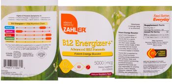 Zahler B12 Energizer+ 5000 mcg Natural Raspberry Flavor - supplement
