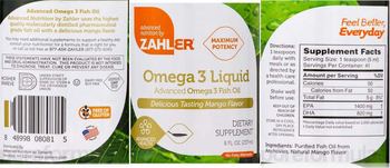 Zahler Omega 3 Liquid - supplement