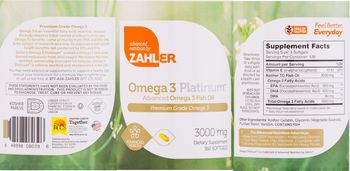 Zahler Omega 3 Platinum - supplement