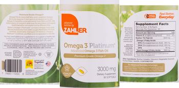 Zahler Omega 3 Platinum 3000 mg - supplement