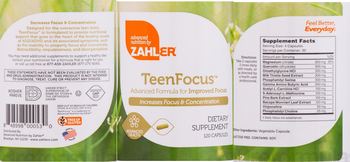 Zahler Teen Focus - supplement