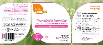 Zahler TransCycle Formula - supplement