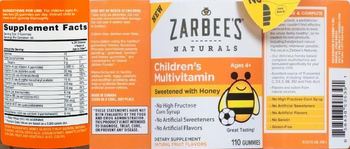 Zarbee's Naturals Children's Multivitamin Ages 4+ - supplement