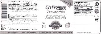 ZeaVision EyePromise Zeaxanthin - professional supplement