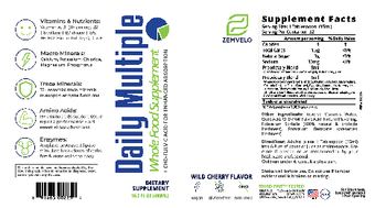 Zemvelo Daily Multiple Wild Cherry Flavor - supplement