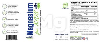 Zemvelo Magnesium for Kids Tangerine Flavor - supplement