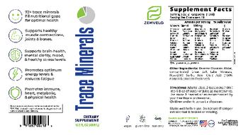 Zemvelo Trace Minerals - supplement
