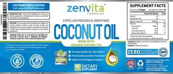 ZenVita Formulas Coconut Oil - supplement