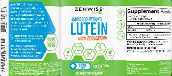 Zenwise Health Lutein 20 mg with Zeaxanthin - supplement