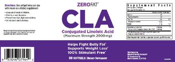 Zerofat CLA Conjugated Linoleic Acid ( Maximum Strength 2000 mg) - supplement