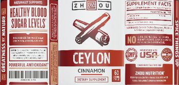 ZHOU Ceylon Cinnamon - supplement
