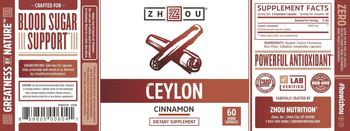 ZHOU Ceylon Cinnamon - supplement