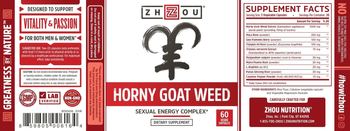 ZHOU Horny Goat Weed - supplement