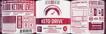 ZHOU Keto Drive Revved Black Cherry - supplement