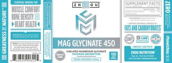 ZHOU Mag Glycinate 450 450 mg - supplement