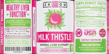ZHOU Milk Thistle - supplement