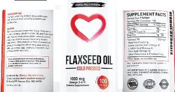 ZHOU Nutrition Flaxseed Oil - supplement