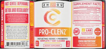 ZHOU Pro-Clenz - supplement