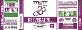 ZHOU Resveratrol - supplement