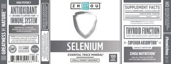 ZHOU Selenium 200 mcg - supplement